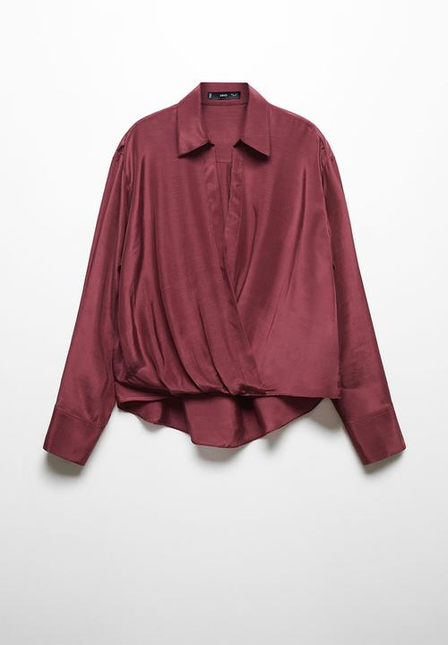 MANGO - Plus blouse teo - dark red