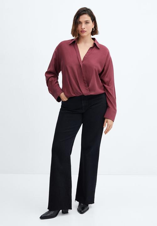 MANGO - Plus blouse teo - dark red