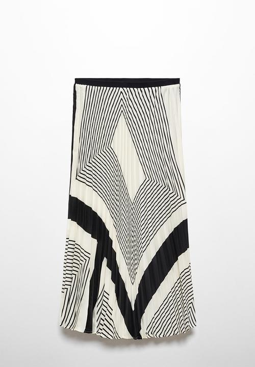 MANGO - Plus skirt lana - light beige