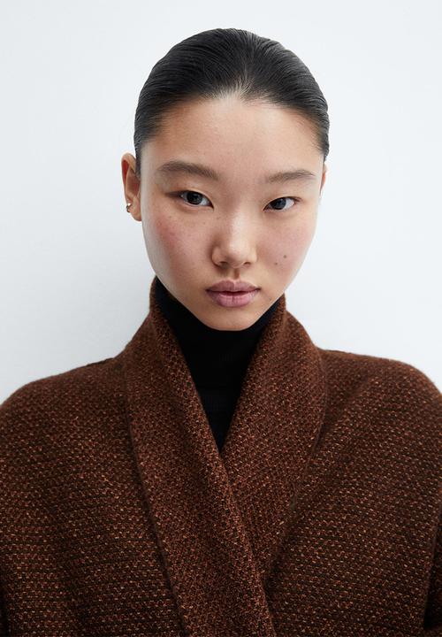 MANGO - Coat chasey - brown