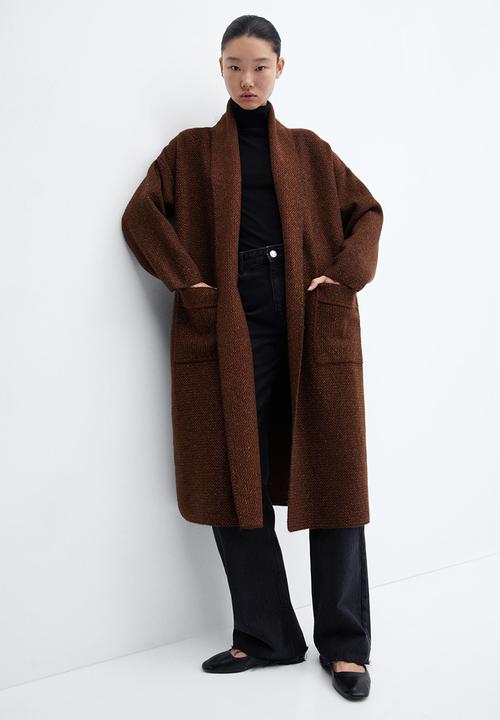 MANGO - Coat chasey - brown