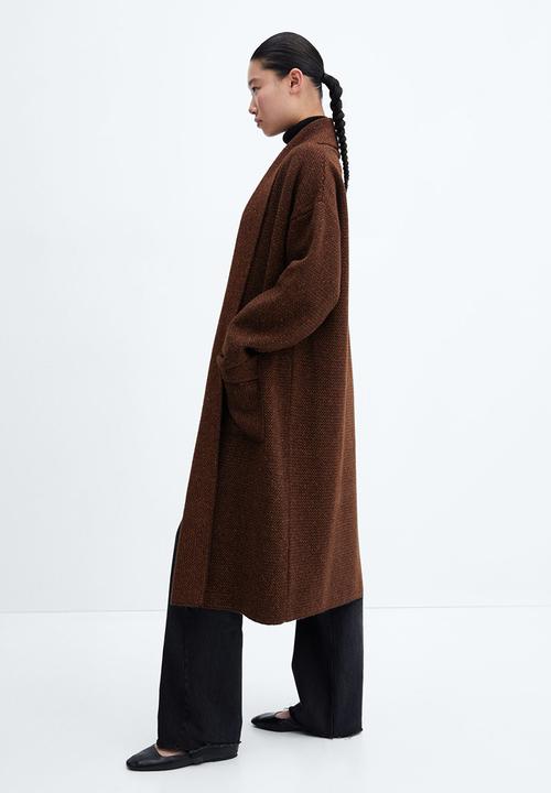 MANGO - Coat chasey - brown