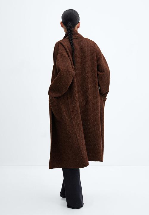 MANGO - Coat chasey - brown