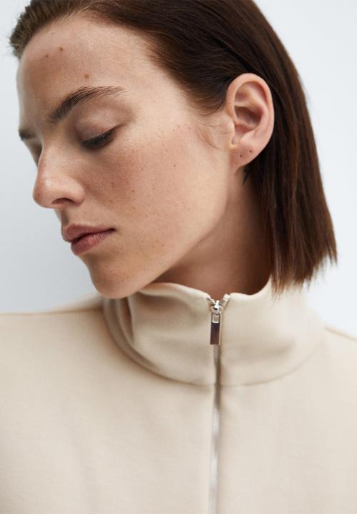MANGO - Sweatshirt nei - light beige