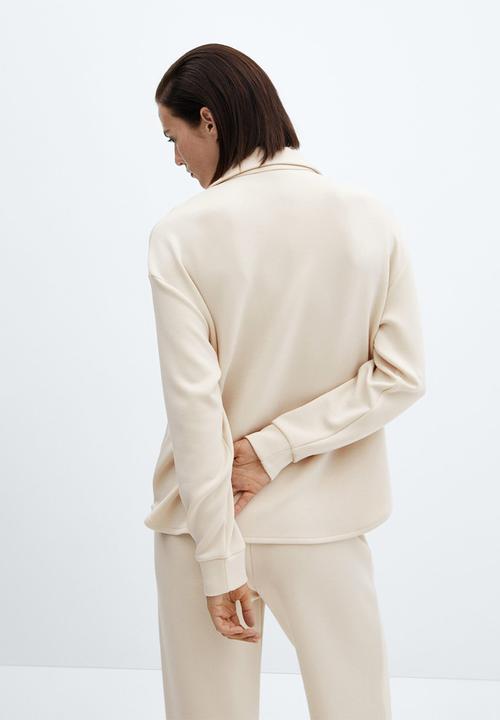 MANGO - Sweatshirt nei - light beige