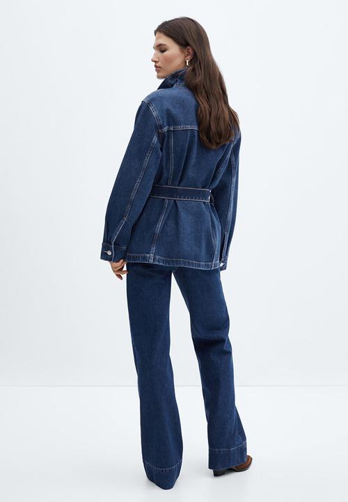 MANGO - Jacket susan - open blue