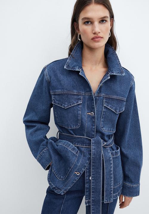 MANGO - Jacket susan - open blue