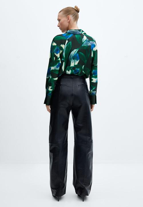 MANGO - Shirt guillem - green