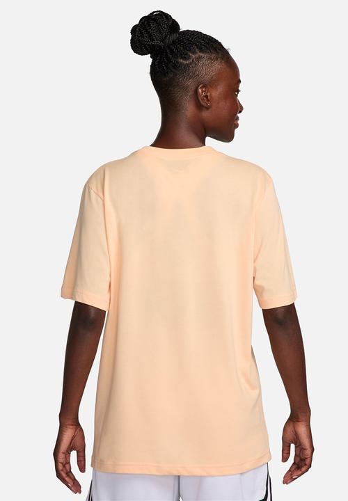 Nike - W nk df tee swoosh fly bf - peach