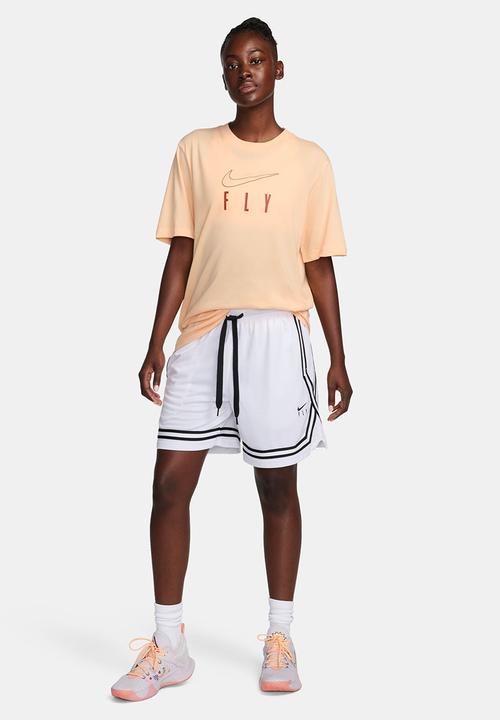 Nike - W nk df tee swoosh fly bf - peach