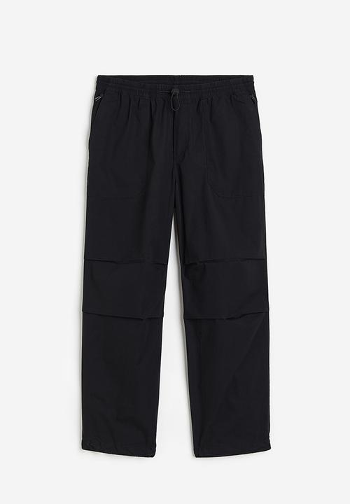 H&M - Loose fit cotton joggers - black