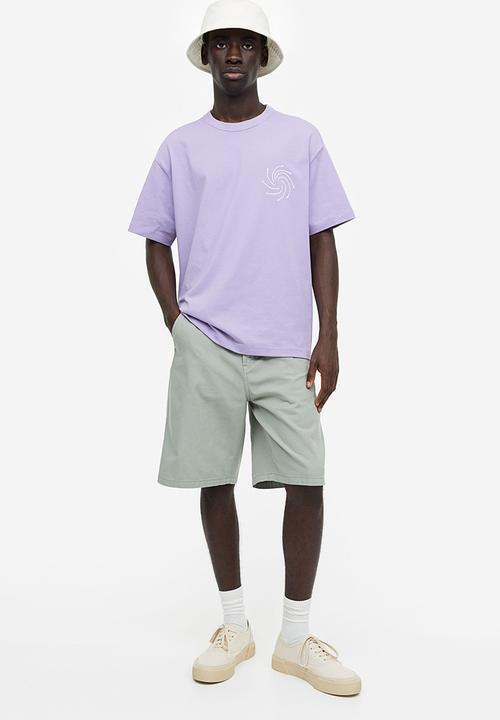 H&M - Coolmax® relaxed fit T-shirt - purple 