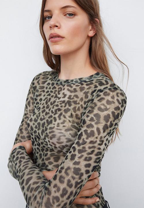 MANGO - T-shirt claude - brown