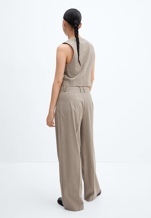 MANGO - Trousers victoria - medium brown