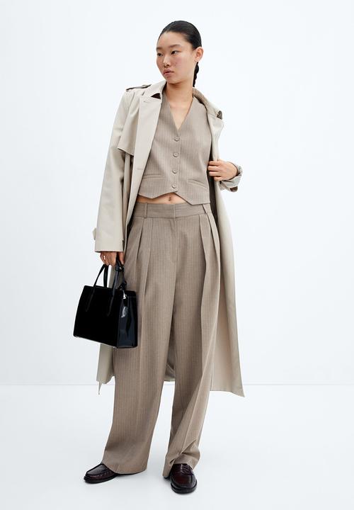 MANGO - Trousers victoria - medium brown