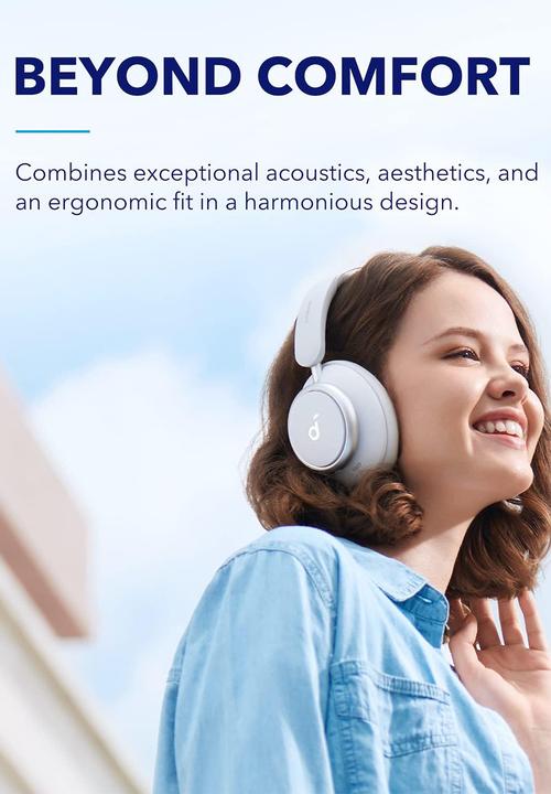 soundcore - Space Q45 Headphones- White