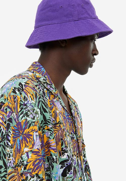 H&M - Relaxed fit patterned resort shirt - green patterned