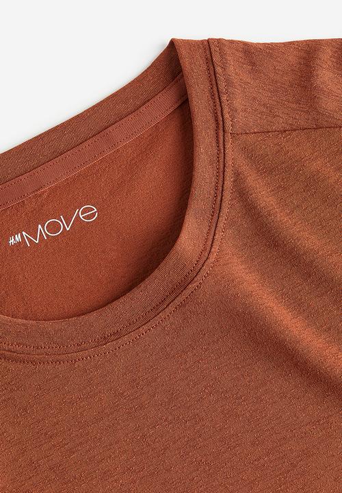 H&M - Drymove™ sports top - light brown