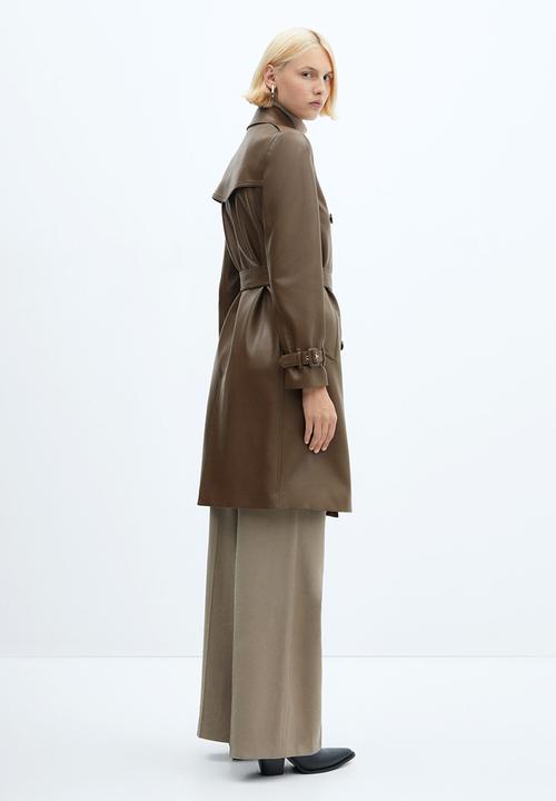 MANGO - Trench coat polanapu - brown
