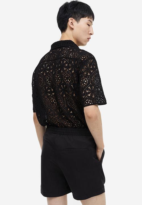 H&M - Regular fit lyocell shorts - black