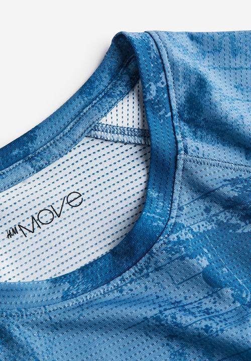 H&M - Drymove™ running top - blue patterned