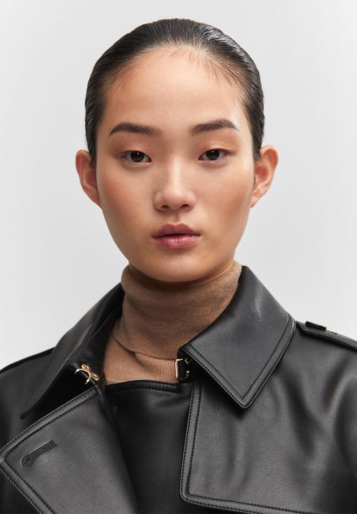 MANGO - Trench coat polanapu - black