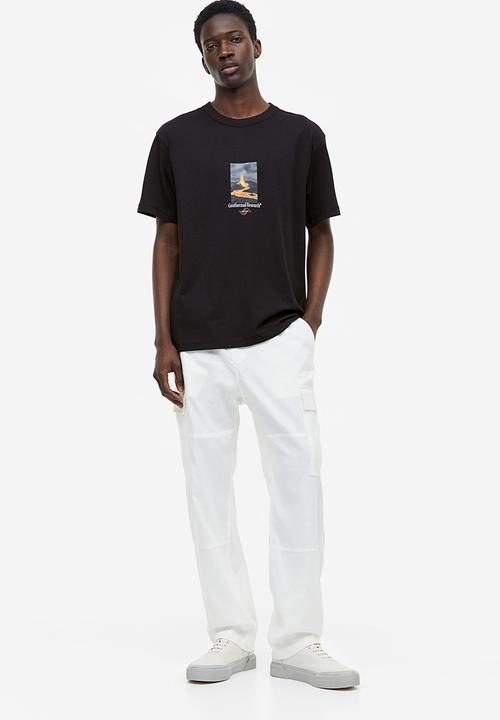 H&M - Coolmax® relaxed fit T-shirt - black geothermal research