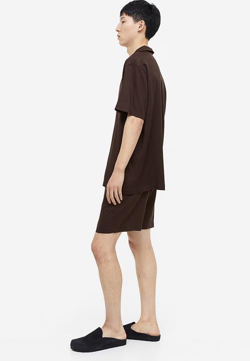 H&M - Regular fit lyocell pyjamas - dark brown