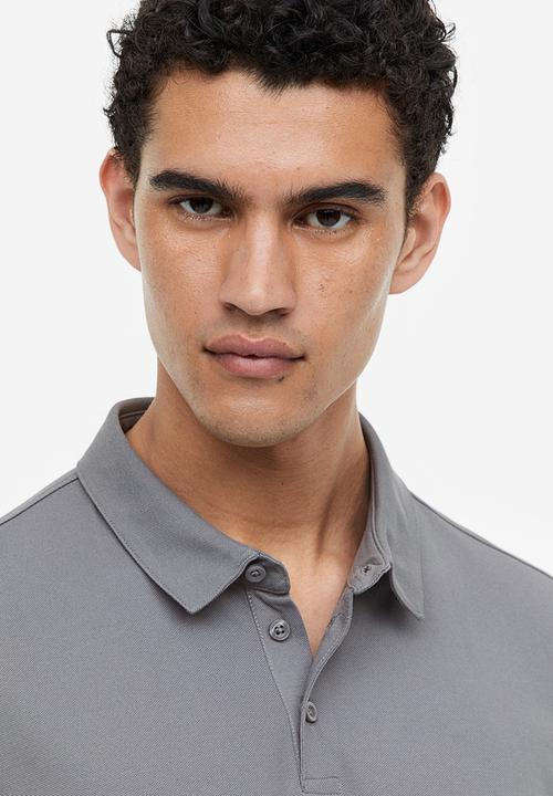H&M - Coolmax® slim fit polo shirt - grey