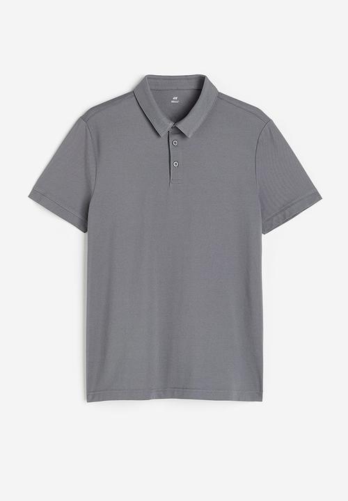 H&M - Coolmax® slim fit polo shirt - grey