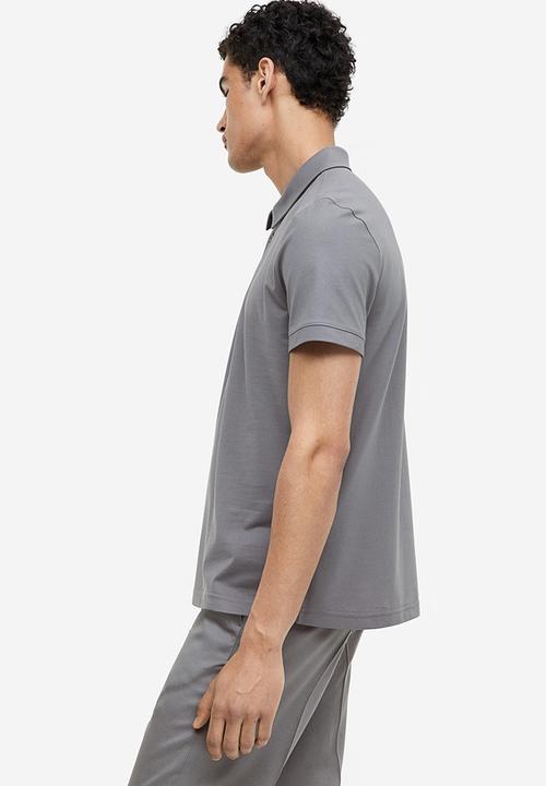 H&M - Coolmax® slim fit polo shirt - grey