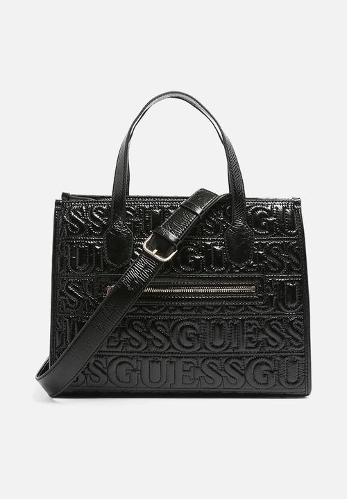 GUESS - Ahb silvana 2 compartment tote - black