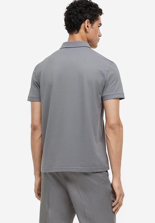 H&M - Coolmax® slim fit polo shirt - grey