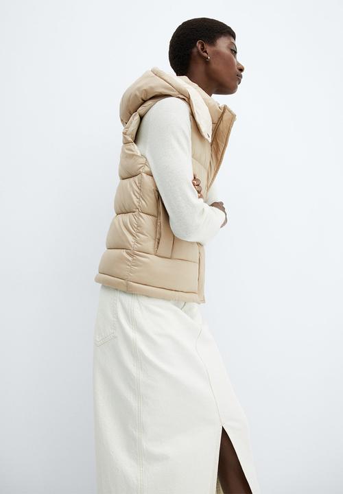 MANGO - Waistcoat cancan - light beige