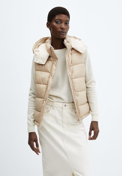 MANGO - Waistcoat cancan - light beige