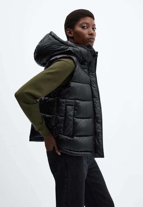MANGO - Waistcoat cancan - black