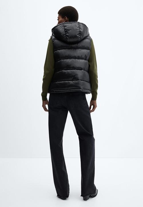 MANGO - Waistcoat cancan - black