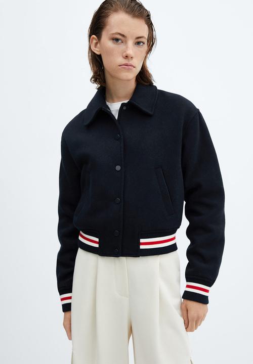 MANGO - Jacket harvard - navy