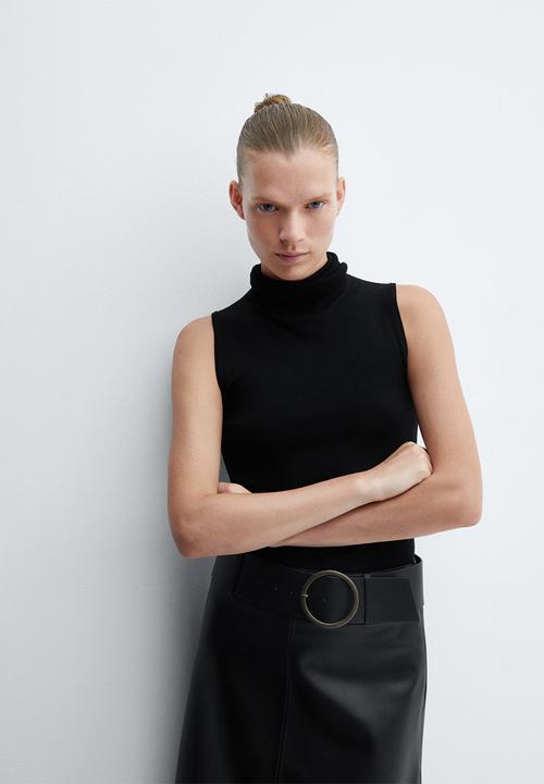 MANGO - Skirt paros - black