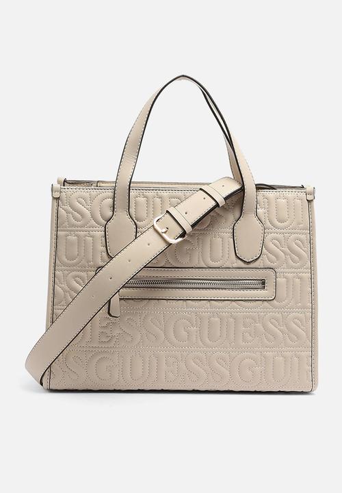 GUESS - Silvana 2 compartment tote - stone