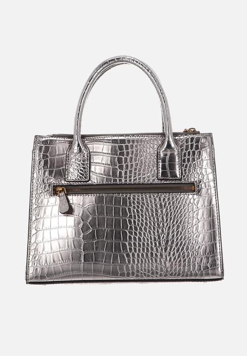 GUESS - Tabata society satchel - pewter