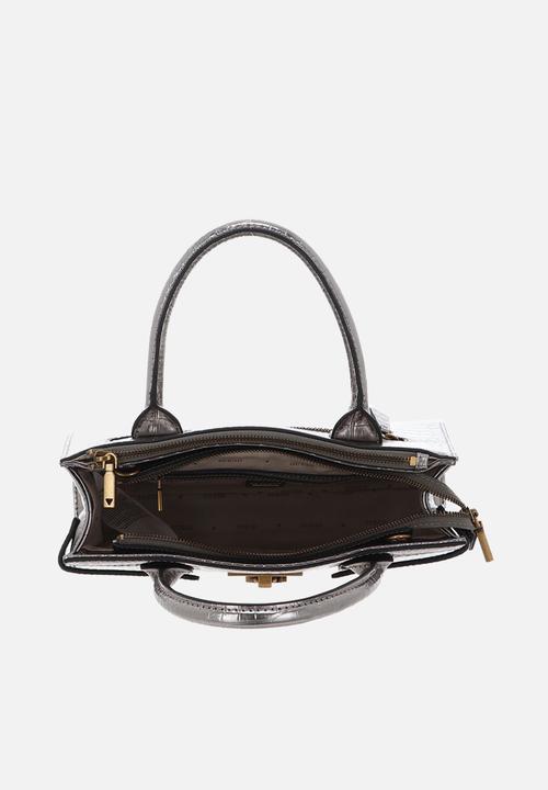 GUESS - Tabata society satchel - pewter