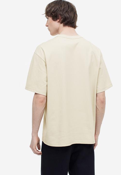 H&M - Coolmax® relaxed fit T-shirt - light beige