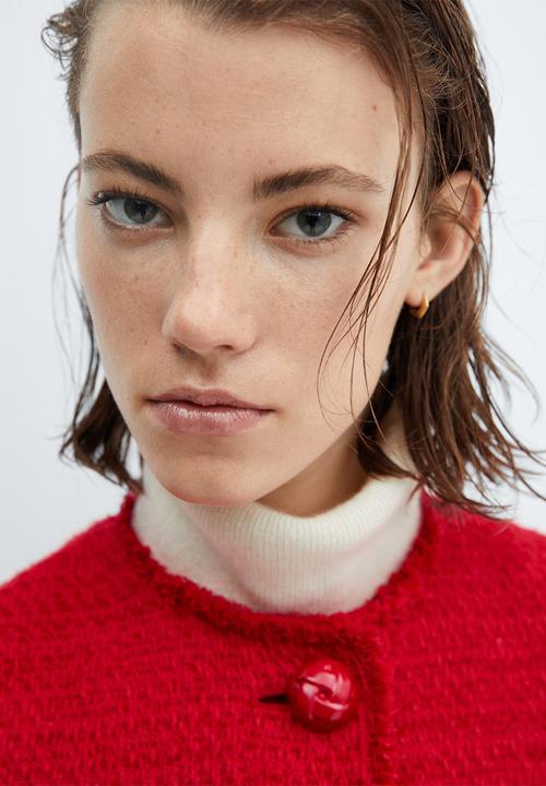 MANGO - Jacket wintour - red
