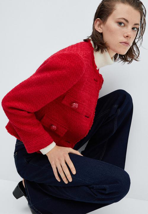 MANGO - Jacket wintour - red