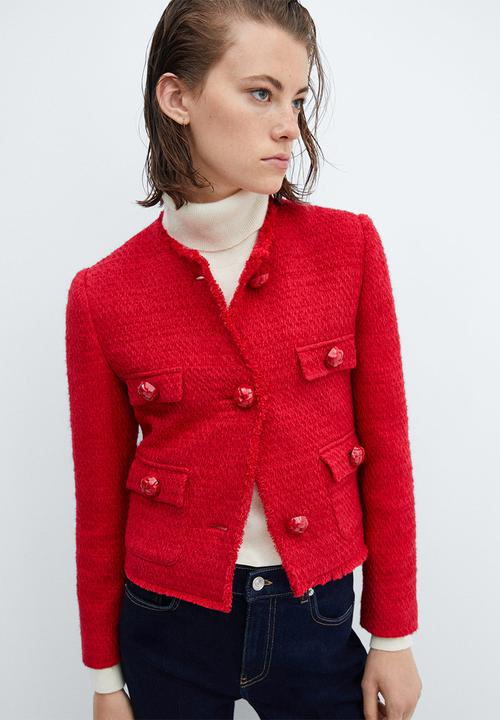 MANGO - Jacket wintour - red