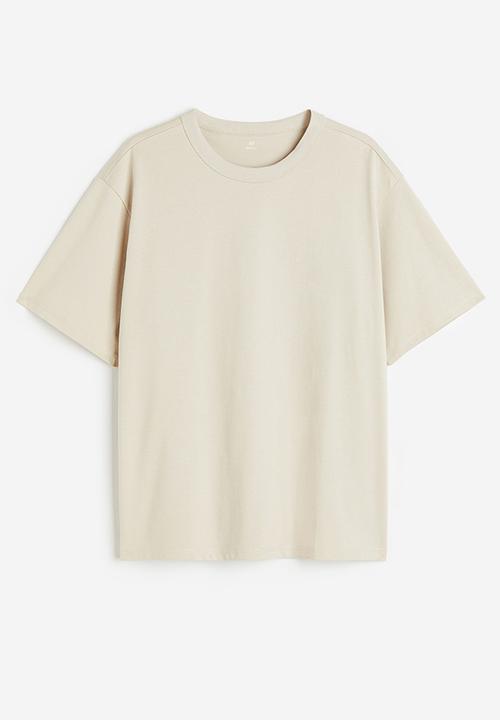 H&M - Coolmax® relaxed fit T-shirt - light beige