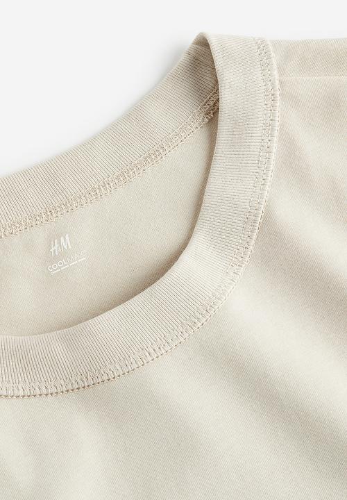 H&M - Coolmax® relaxed fit T-shirt - light beige