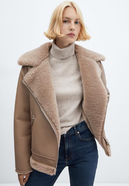 MANGO - Jacket adri - light brown