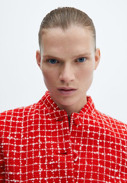 MANGO - Jacket helena - red